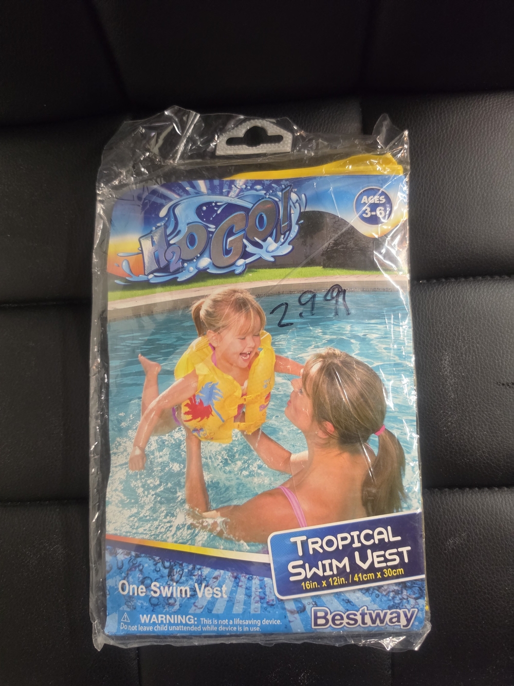 Kids' Tropical Yellow Swim Vest